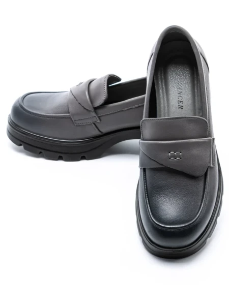 Pantofi Casual Dama din piele naturala 90-55 GREY | ADVANCER