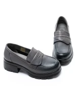 Pantofi Casual Dama din piele naturala 90-55 GREY | ADVANCER