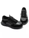 Pantofi Sport Barbati din piele naturala 8077 BLACK | ADVANCER