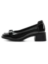 Pantofi cu toc din piele naturala 1355-1 BLACK | ADVANCER