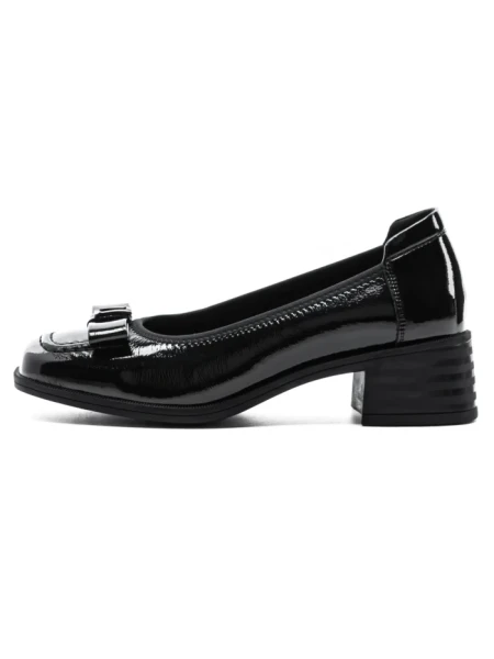 Pantofi cu toc din piele naturala 1355-1 BLACK | ADVANCER