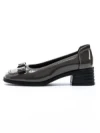 Pantofi cu toc din piele naturala 1355-1 GREY | ADVANCER