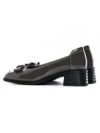 Pantofi cu toc din piele naturala 1355-1 GREY | ADVANCER