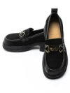 Pantofi Casual Dama din piele naturala 8051-3 BLACK | ADVANCER