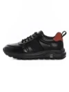 Pantofi Sport Barbati din piele naturala 302 BLACK-RED | ADVANCER