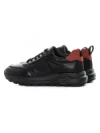 Pantofi Sport Barbati din piele naturala 302 BLACK-RED | ADVANCER