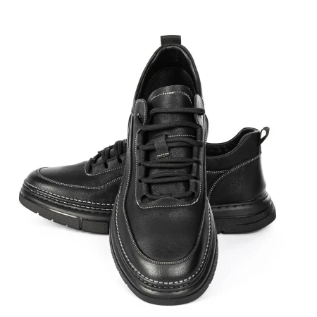 Pantofi Casual Barbati WM807 Negru-Alb | Advancer » meishop.life