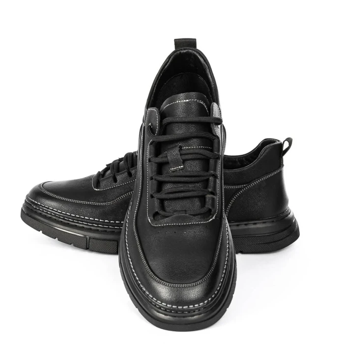 Pantofi Casual Barbati WM807 Negru-Alb | Advancer » meishop.life