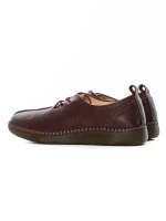 Pantofi Casual Dama din piele naturala SC9520 Visiniu ... » meishop.life
