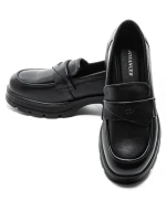 Pantofi Casual Dama din piele naturala 90-55 BLACK | ADVANCER