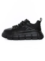 Pantofi Sport Barbati din piele naturala 88220 BLACK | ADVANCER