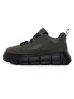 Pantofi Sport Barbati din piele naturala 88220B GREY | ADVANCER
