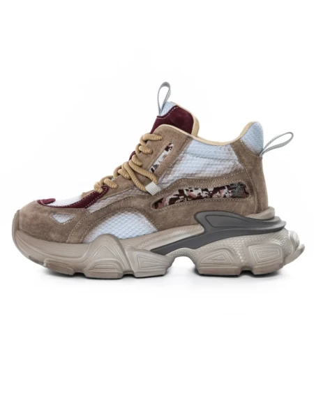 Pantofi Sport Dama din piele naturala Y5797-1 APRICOT-WINE | ADVANCER
