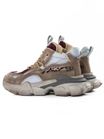 Pantofi Sport Dama din piele naturala Y5797-1 APRICOT-WINE | ADVANCER