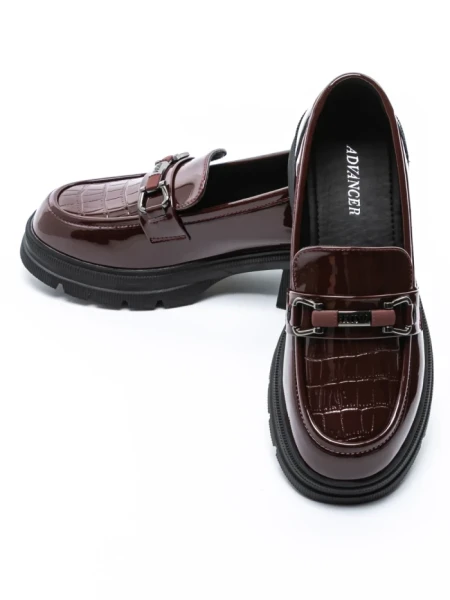 Pantofi Casual Dama din piele naturala TP6830-1 WINE | ADVANCER