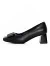Pantofi cu toc din piele naturala TP2377-2 BLACK | ADVANCER