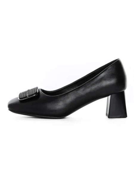 Pantofi cu toc din piele naturala TP2377-2 BLACK | ADVANCER