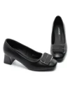 Pantofi cu toc din piele naturala TP2377-2 BLACK | ADVANCER