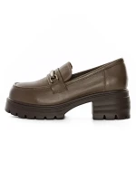 Pantofi Casual Dama din piele naturala 109-A1 KHAKI | ADVANCER