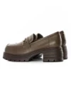 Pantofi Casual Dama din piele naturala 109-A1 KHAKI | ADVANCER