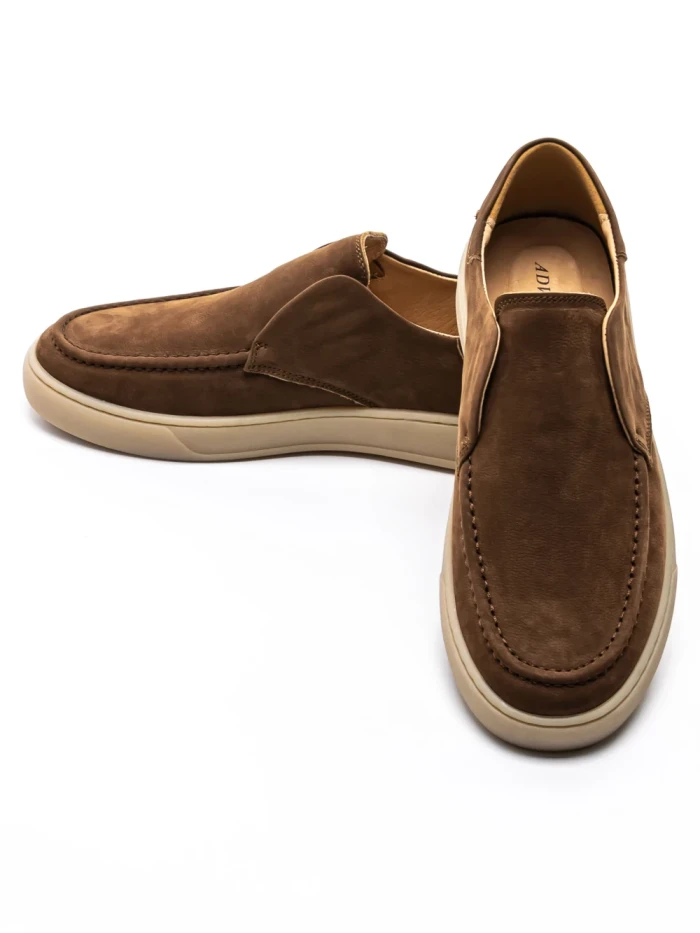 Mocasini Barbati din piele naturala 02-203 COFFEE | ADVANCER