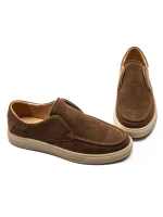 Mocasini Barbati din piele naturala 02-203 COFFEE | ADVANCER