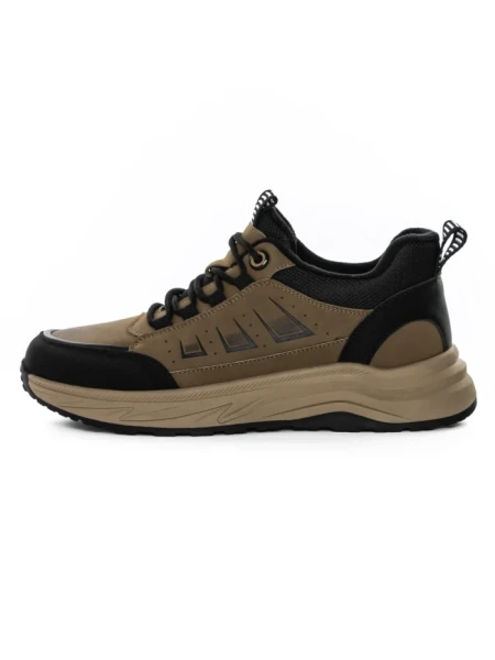 Pantofi Sport Barbati din piele naturala E90002 KHAKI | ADVANCER