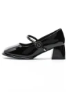 Pantofi cu toc din piele naturala TP312-1 BLACK | ADVANCER