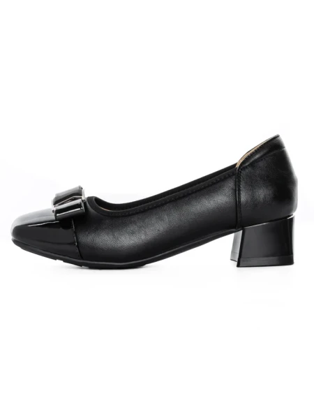 Pantofi cu toc din piele naturala TP3201-1 BLACK | ADVANCER