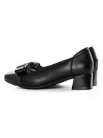 Pantofi cu toc din piele naturala TP3201-1 BLACK | ADVANCER