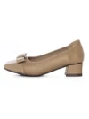 Pantofi cu toc din piele naturala TP3201-1 APRICOT | ADVANCER