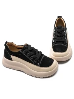 Pantofi Sport Dama din piele naturala 70108-2 BLACK | ADVANCER