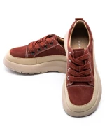 Pantofi Sport Dama din piele naturala 70108-2 RED | ADVANCER