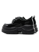 Pantofi Casual Dama din piele naturala TP191-2 BLACK | ADVANCER
