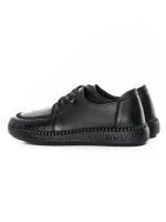 Pantofi Casual Dama din piele naturala KM327 BLACK | FORMAZIONE