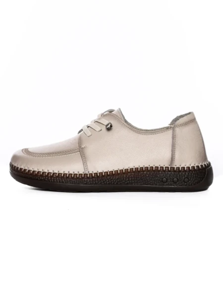 Pantofi Casual Dama din piele naturala KM327 CREAM | FORMAZIONE