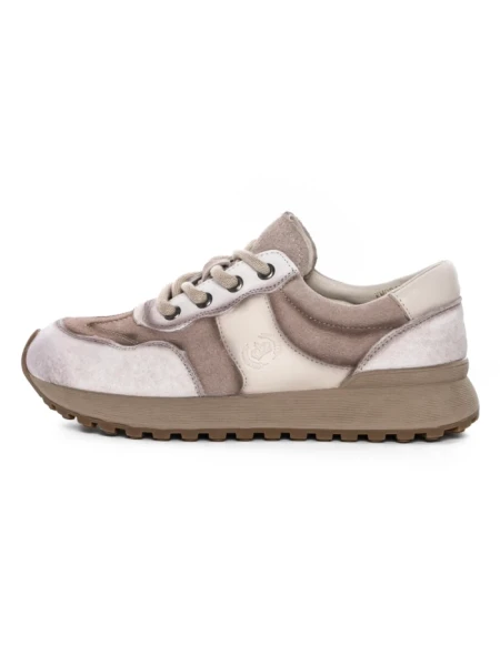Pantofi Sport Dama din piele naturala KM9819 CREAM | FRANCO GERARDO