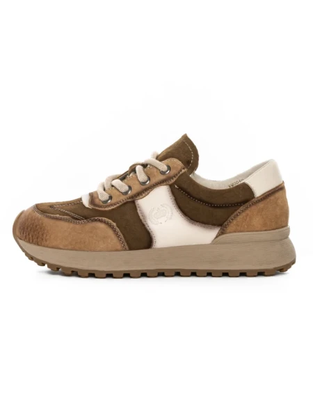 Pantofi Sport Dama din piele naturala KM9819 BROWN | FRANCO GERARDO