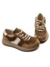 Pantofi Sport Dama din piele naturala KM9819 BROWN | FRANCO GERARDO