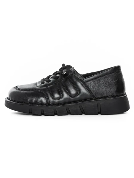 Pantofi Casual Dama din piele naturala KM2583 BLACK | FORMAZIONE