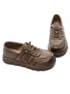 Pantofi Casual Dama din piele naturala KM2583 APRICOT | FORMAZIONE