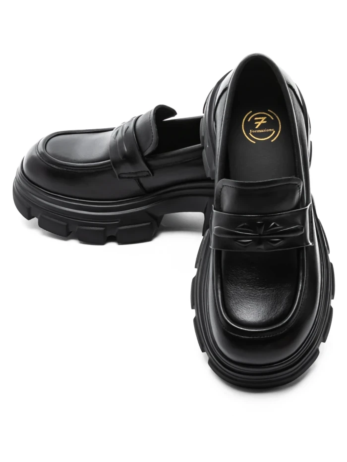 Pantofi Casual Dama din piele naturala KM1605 BLACK | FORMAZIONE