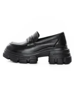 Pantofi Casual Dama din piele naturala KM1605 BLACK | FORMAZIONE