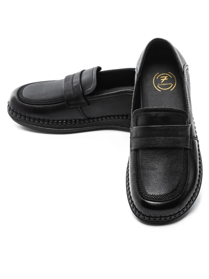 Pantofi Casual Dama din piele naturala KM329 BLACK | FORMAZIONE