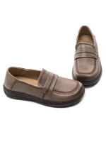 Pantofi Casual Dama din piele naturala KM329 APRICOT | FORMAZIONE