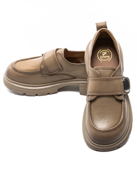 Pantofi Casual Dama din piele naturala KM6715 APRICOT | FORMAZIONE