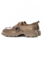 Pantofi Casual Dama din piele naturala KM6715 APRICOT | FORMAZIONE