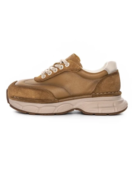 Pantofi Sport Dama din piele naturala KM5502 KHAKI | FRANCO GERARDO