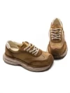 Pantofi Sport Dama din piele naturala KM5502 KHAKI | FRANCO GERARDO