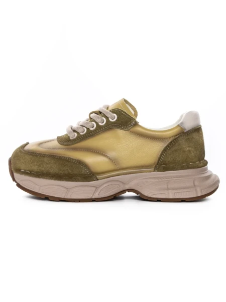 Pantofi Sport Dama din piele naturala KM5502 YELLOW | FRANCO GERARDO